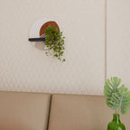 UTRYMME RUNDT Rund konsthylla i svart finish