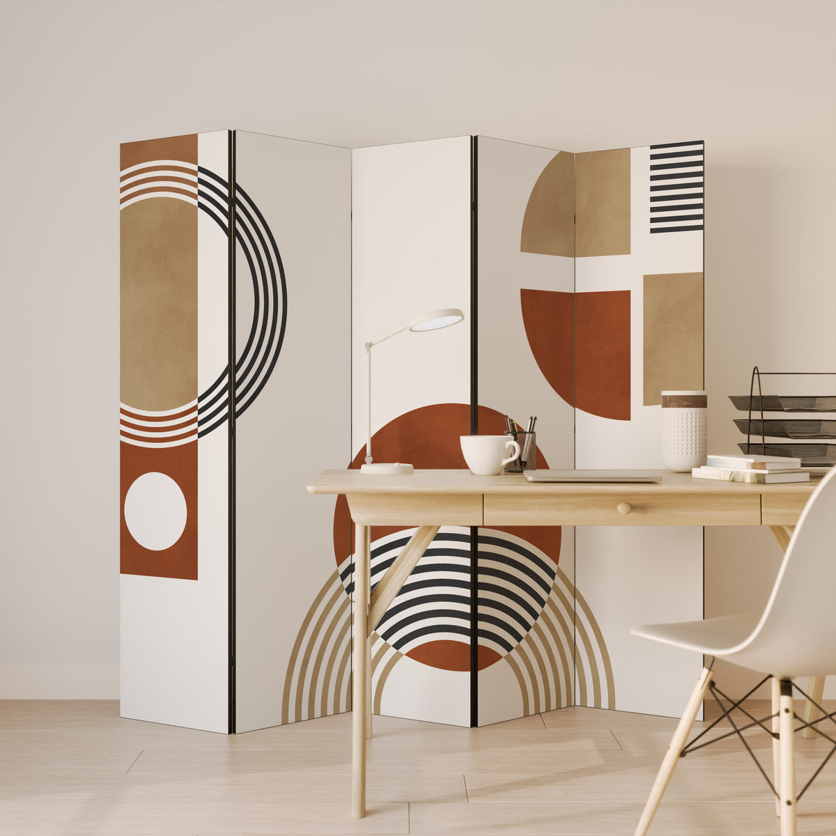 SPACE AROUND Dekorativ rumsavdelare – 5 paneler