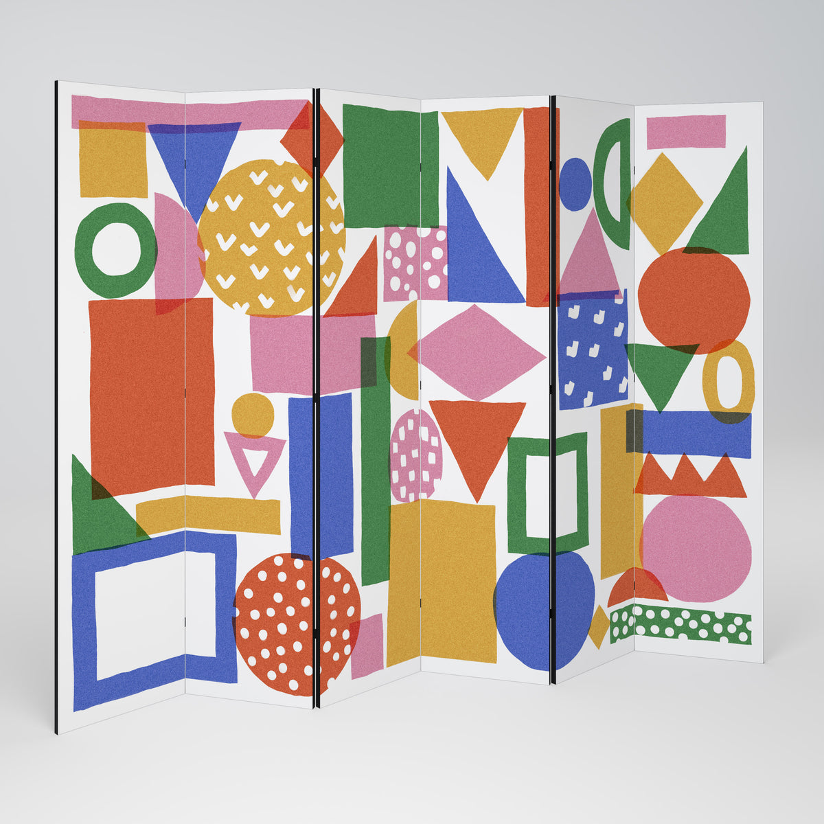 GEOMETRIC GLIMMER Rumsavdelare 6 paneler