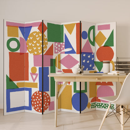 GEOMETRIC GLIMMER Rumsavdelare 6 paneler