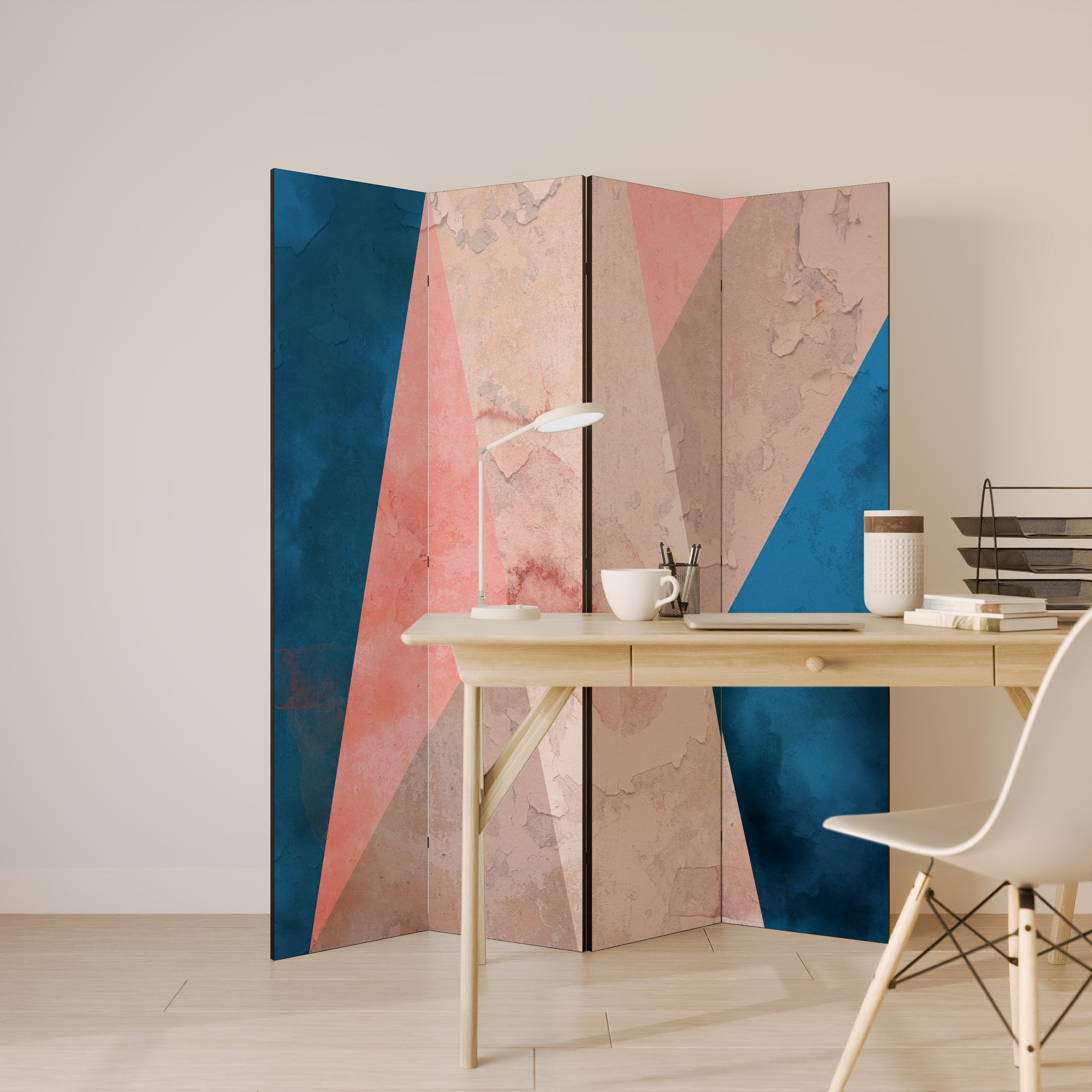 Dekorativ rumsavdelare med 4 paneler från PEONY INTERIOR