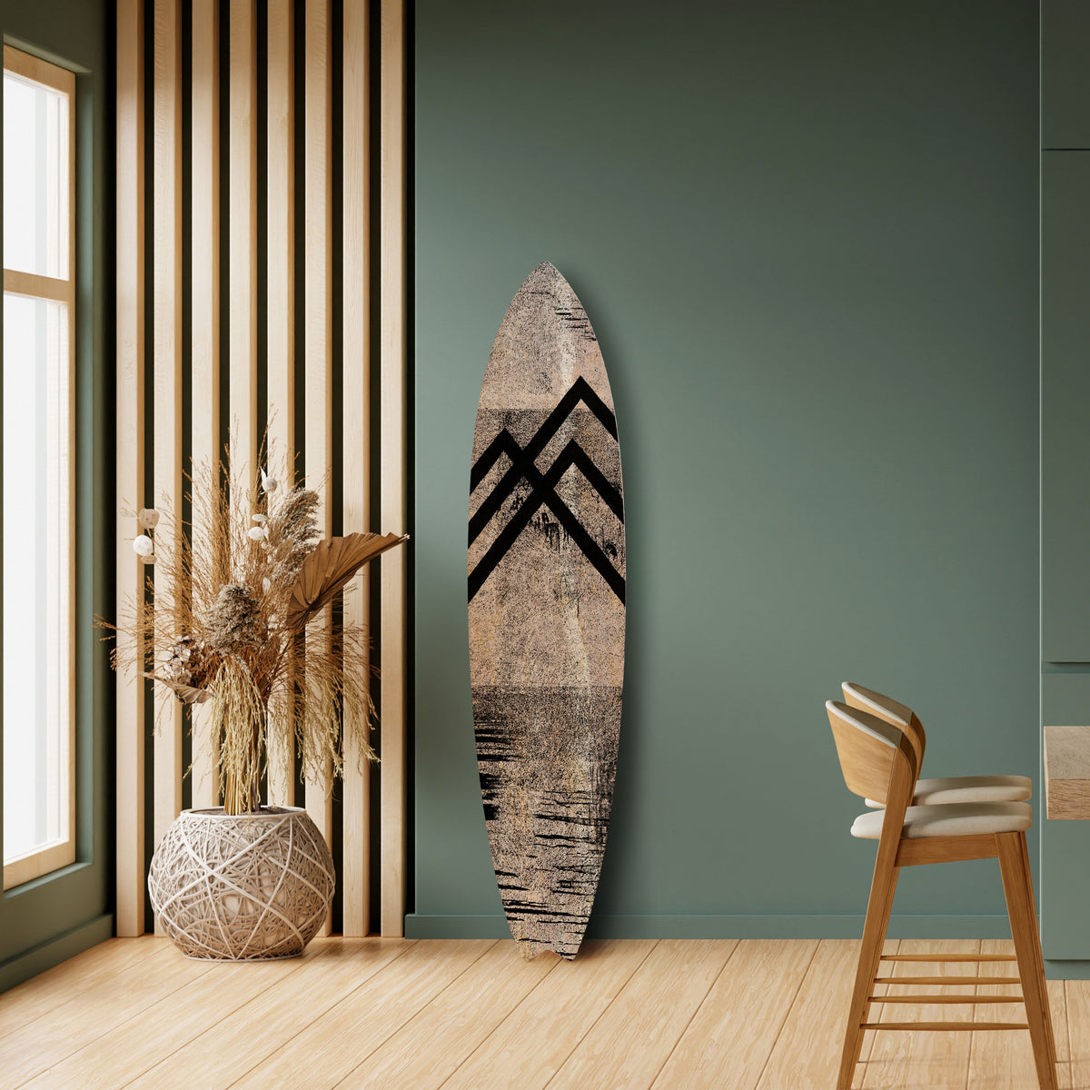 SUMMIT STRIPES Dekorativ Surfbräda
