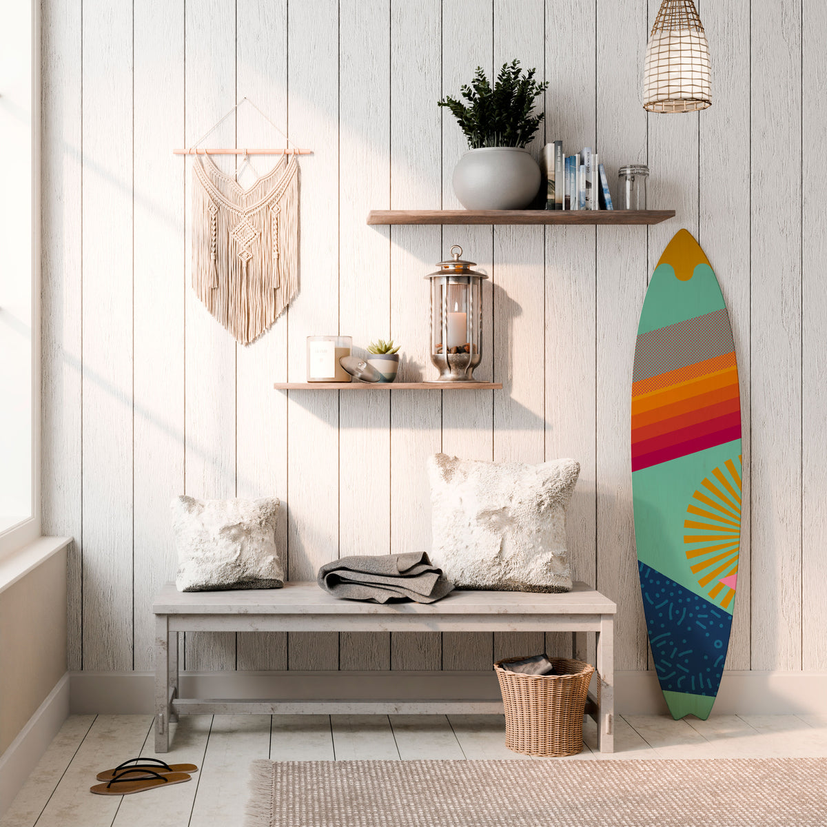 DAYBREAK BLISS Dekorativ Surfbräda