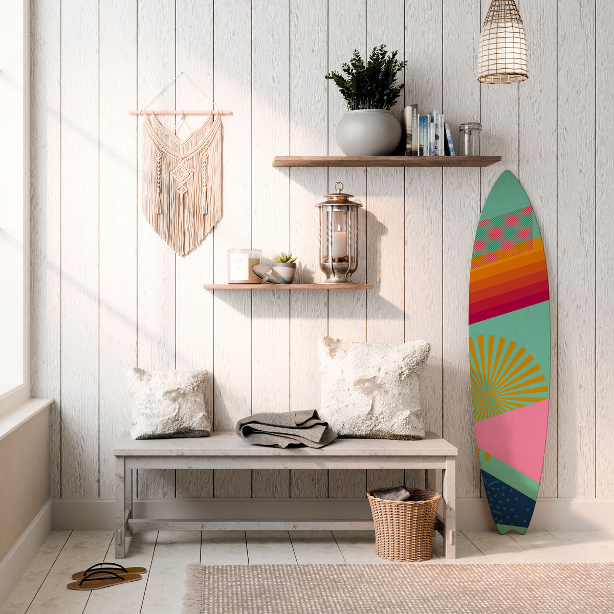 NEW DAYLIGHT Dekorativ Surfbräda