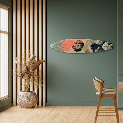 KANAGAWA BEAUTY Surfboard Decorative Panel