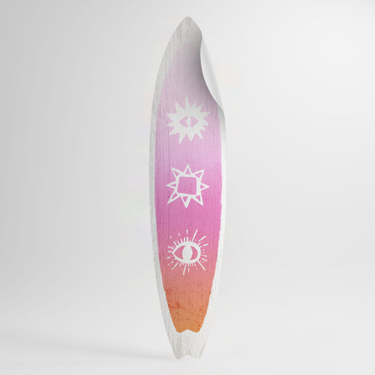 DAZZLING DESIGN Väggdekal surfbräda