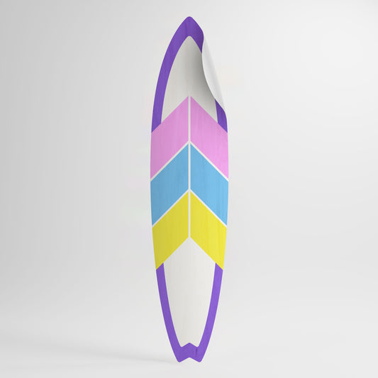 VIGOROUS SEQUENCE Peel and Stick Surfboard Sticker