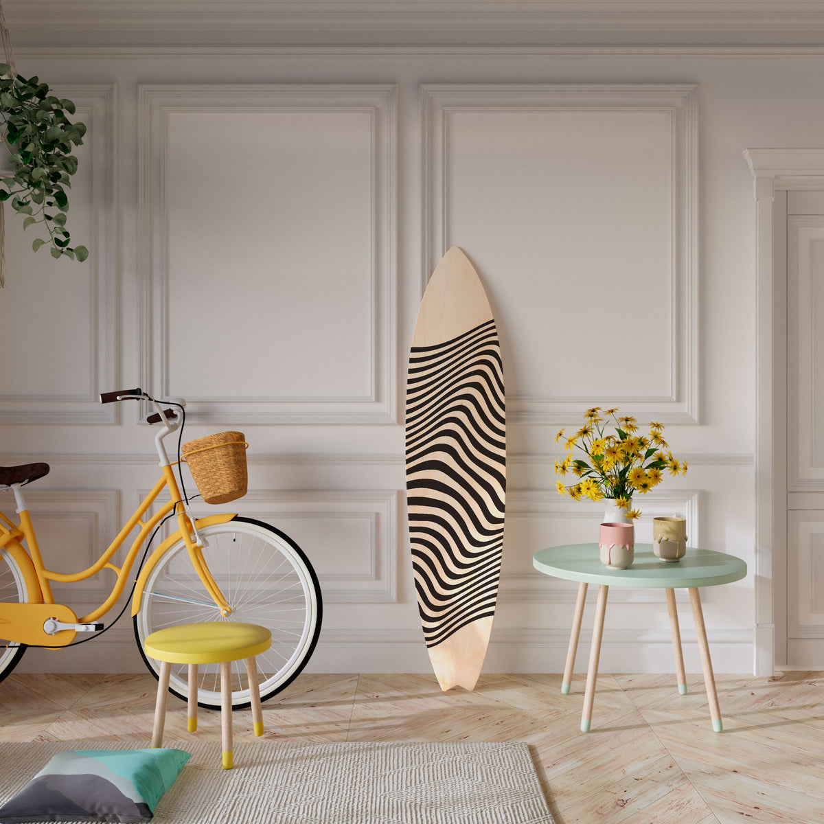 ILLUSIONARY FLOW Dekorativ Surfbräda