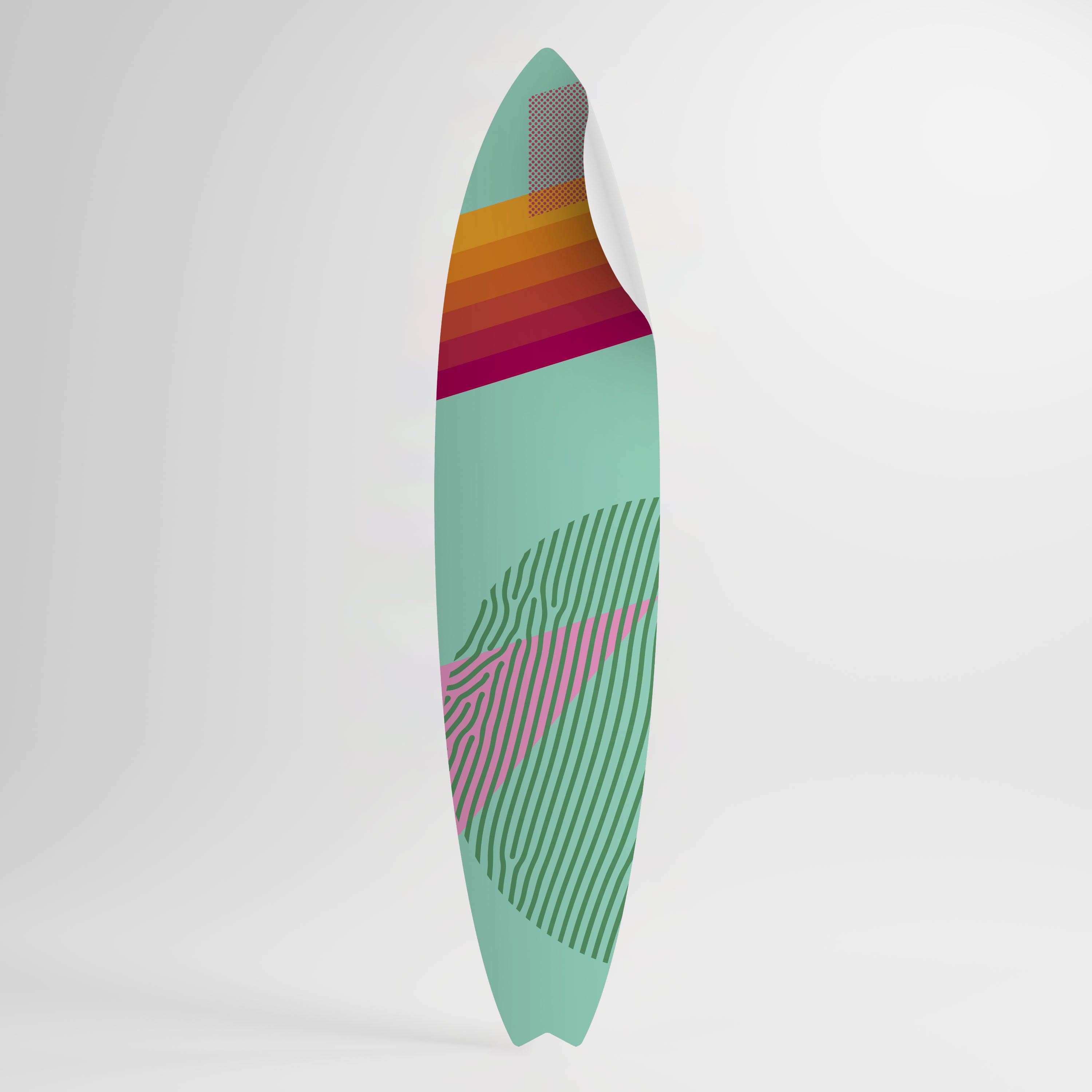 DAILY RADIANCE Väggdekal surfbräda