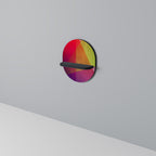 VIVID GEOMETRY Oval konsthylla i svart finish