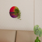 VIVID GEOMETRY Oval konsthylla i svart finish