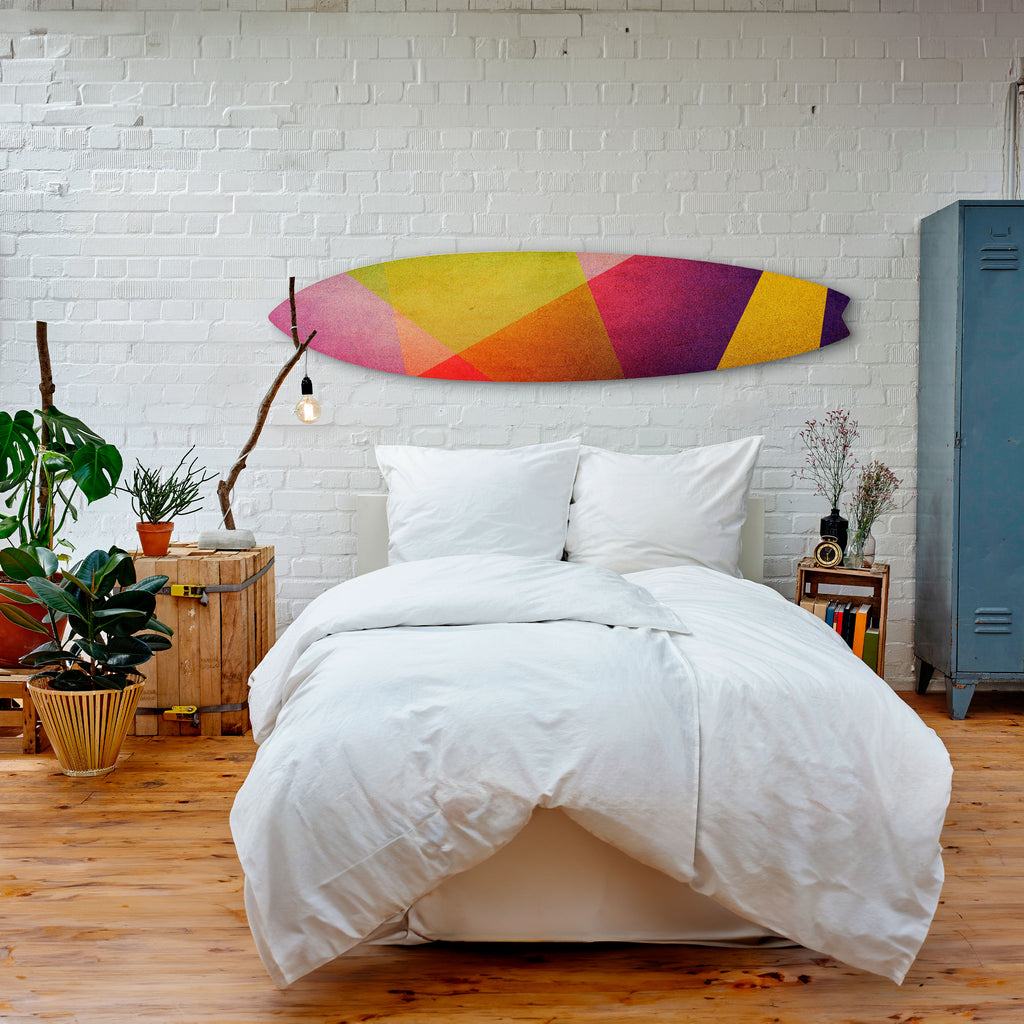 VIVID GEOMETRY Dekorativ Surfbräda