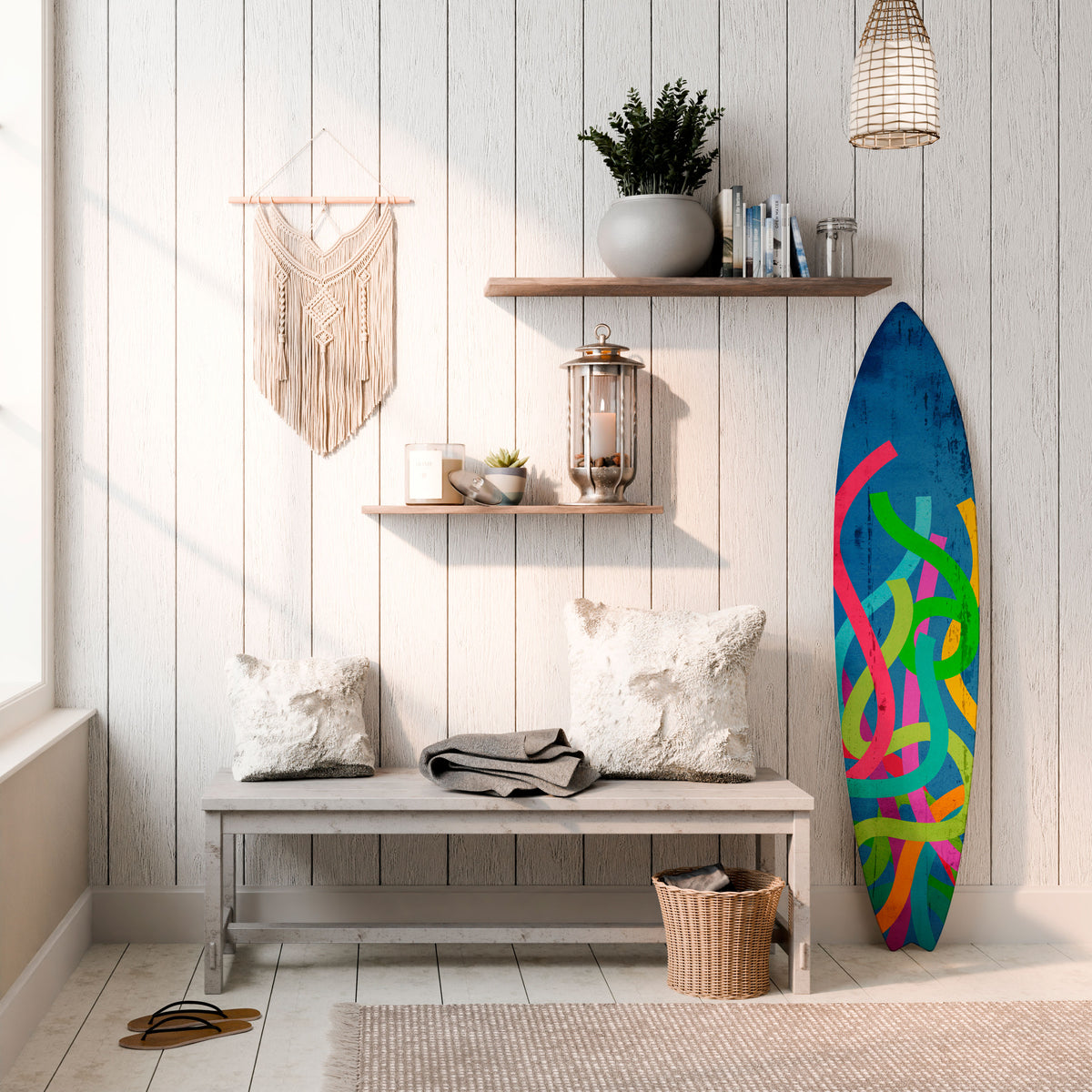 STREAMER TANGLE Dekorativ Surfbräda