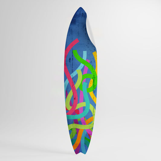 STREAMER TANGLE Väggdekal surfbräda