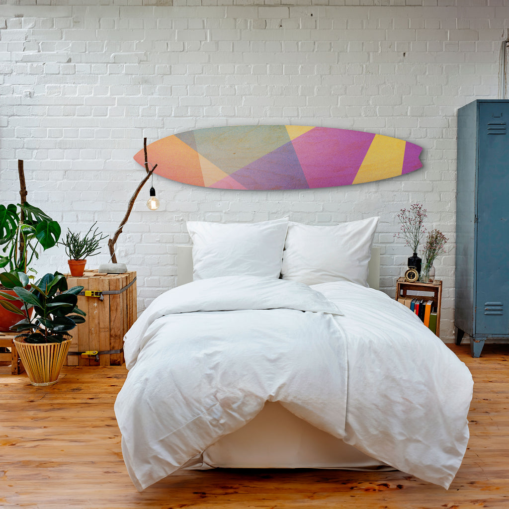 BRIGHT GEOMETRY Dekorativ Surfbräda