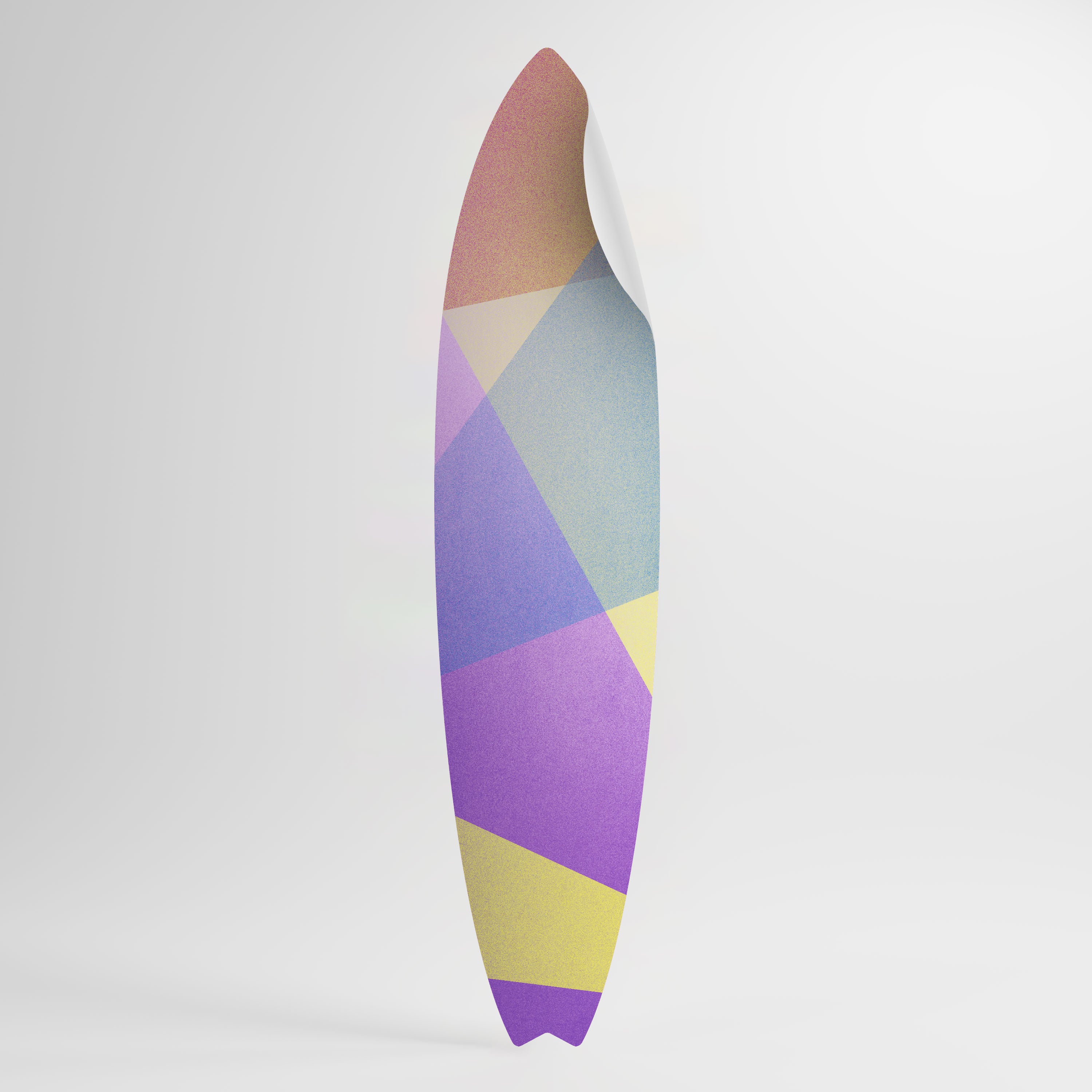 BRIGHT GEOMETRY Peel and Stick Surfboard Sticker
