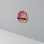 IRREGULAR ROSA Oval Art Hylla i svart finish