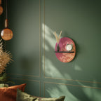 IRREGULAR ROSA Oval Art Hylla i svart finish