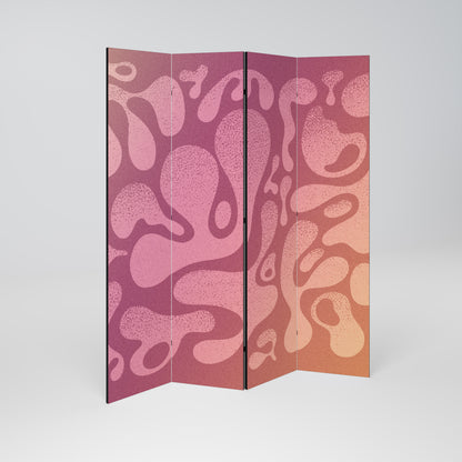 IRREGULAR PINK Rumsavdelare 4 paneler