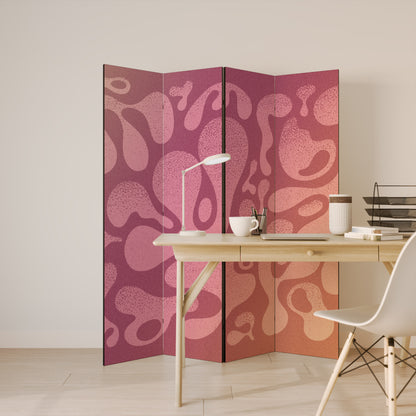 IRREGULAR PINK Rumsavdelare 4 paneler