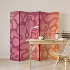 IRREGULAR PINK 5-Panel Room Divider