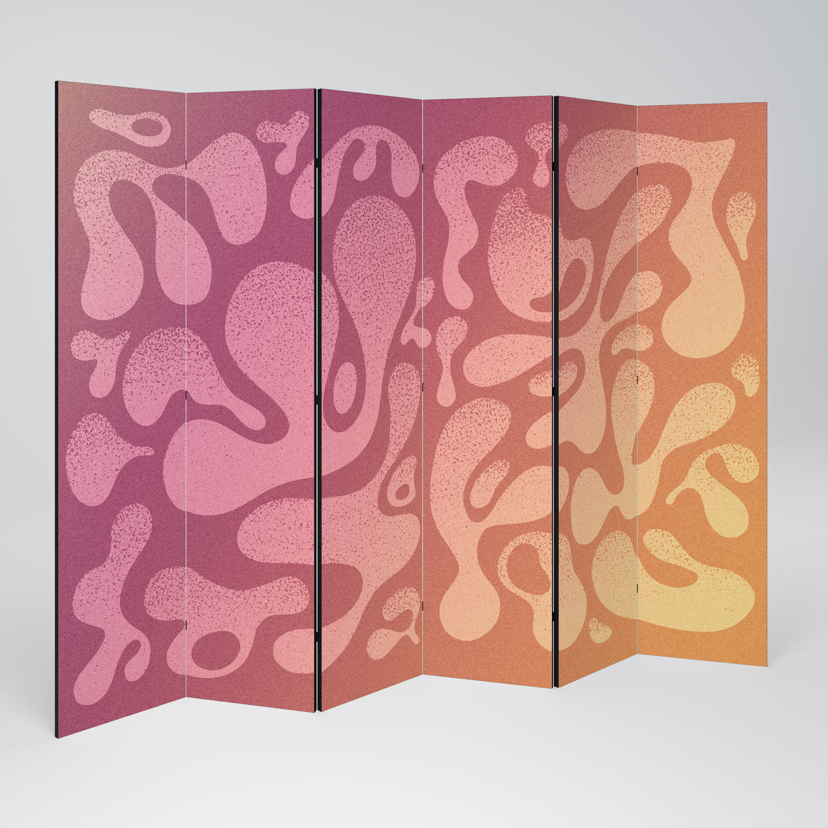 IRREGULAR PINK Rumsavdelare 6 paneler