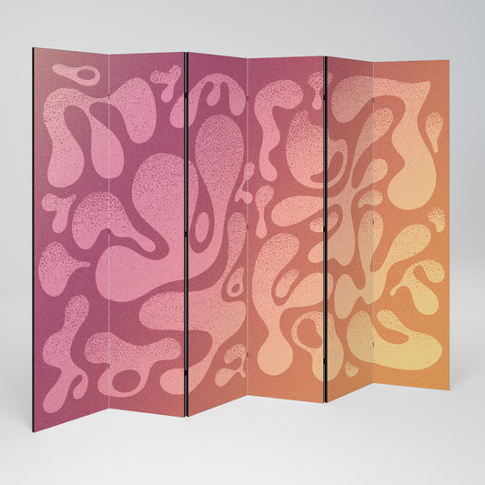 IRREGULAR PINK Rumsavdelare 6 paneler