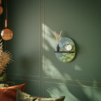 IRREGULAR BLUE Oval Art Hylla i svart finish