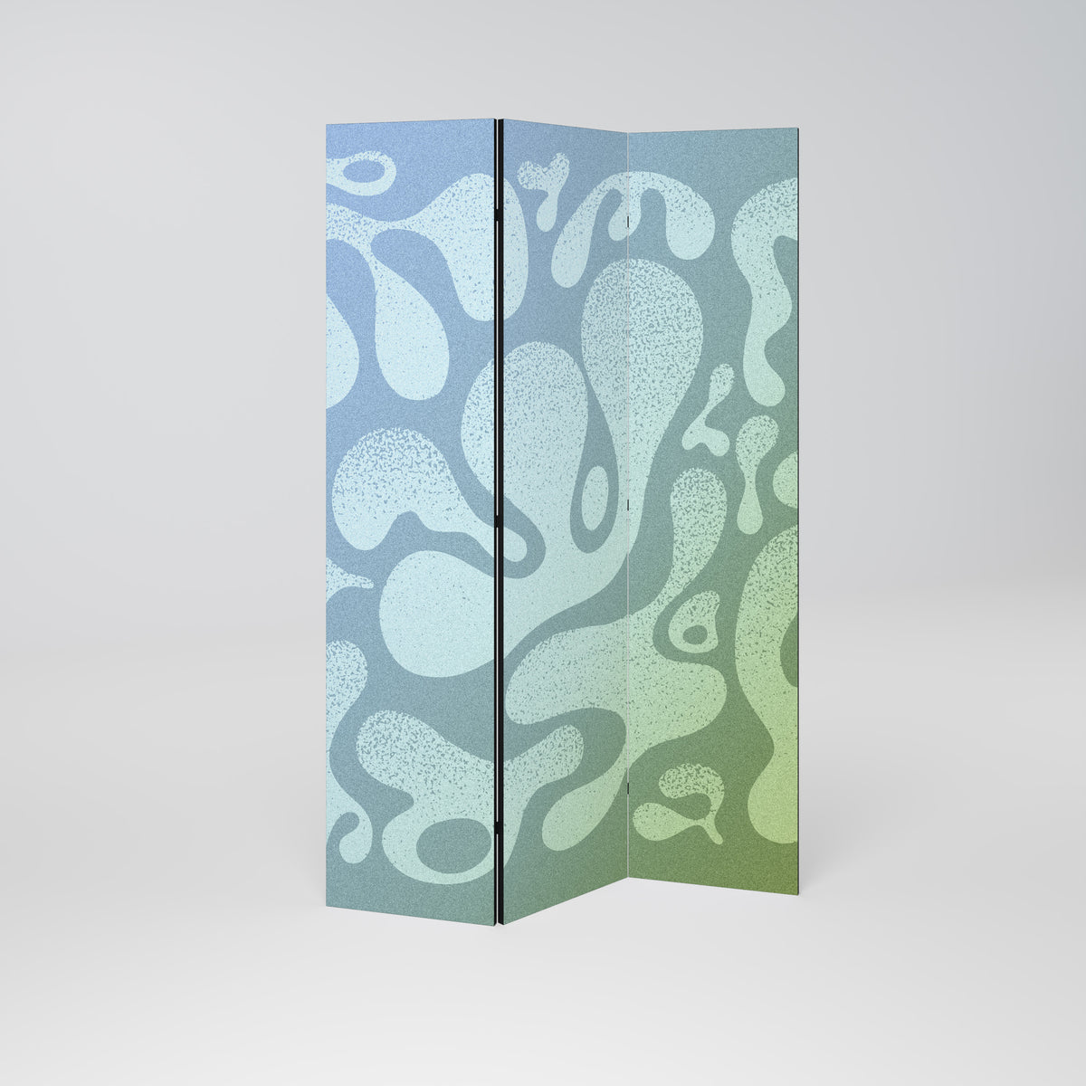 IRREGULAR BLUE Dekorativ rumsavdelare – 3 paneler