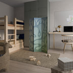 IRREGULAR BLUE Dekorativ rumsavdelare – 3 paneler