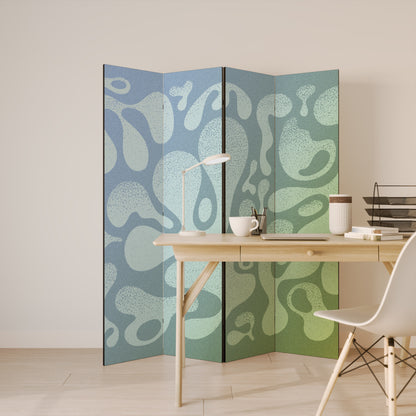 IRREGULAR BLUE Rumsavdelare 4 paneler