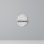 ENERGETIC SPOTS Oval konsthylla i svart finish