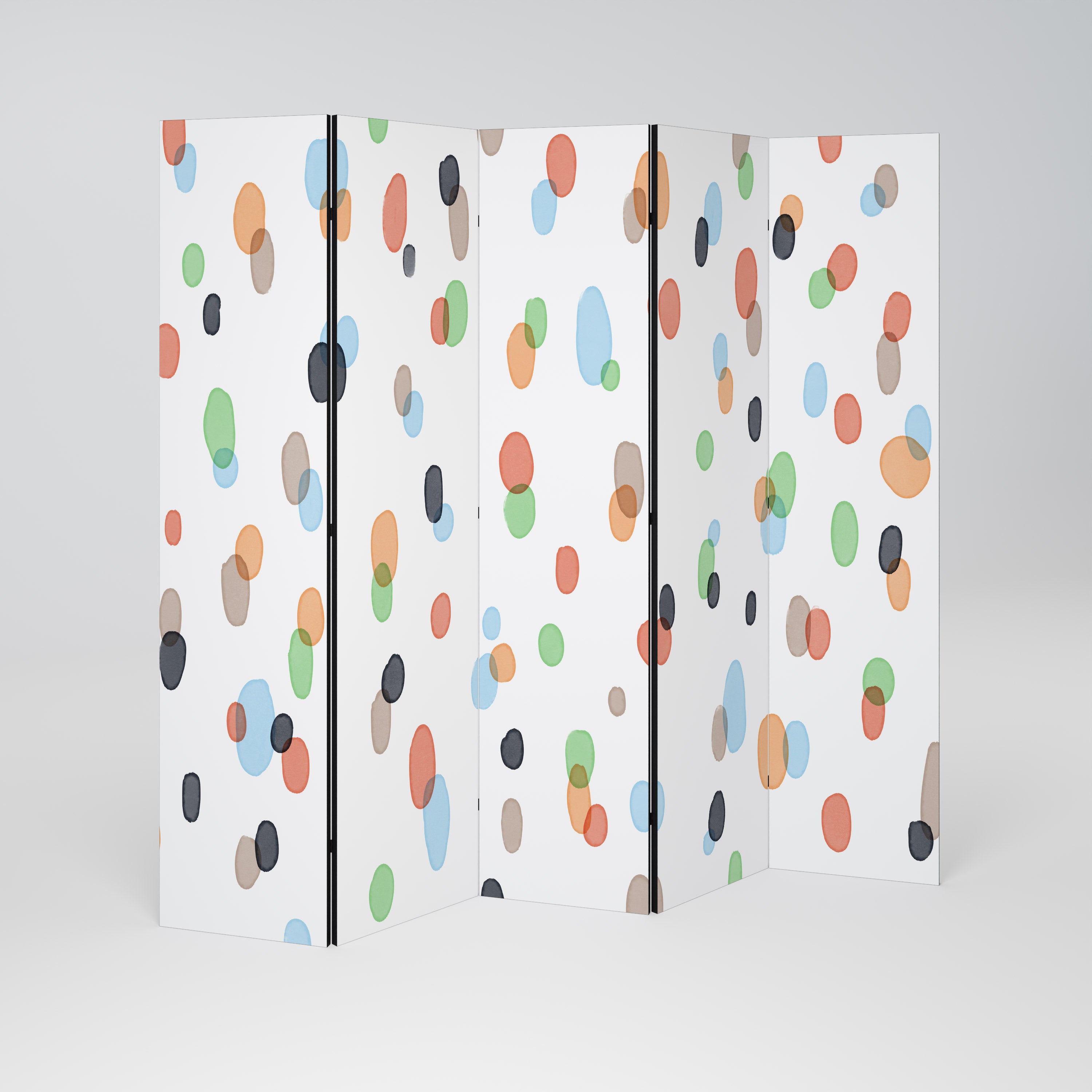 ENERGETIC SPOTS Dekorativ rumsavdelare – 5 paneler