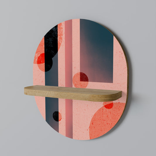 BLUSHED SPECTRUM Oval Art Hylla I Ekeffekt