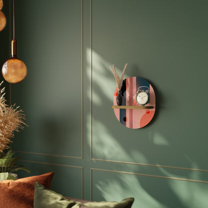 BLUSHED SPECTRUM Oval Art Hylla I Ekeffekt