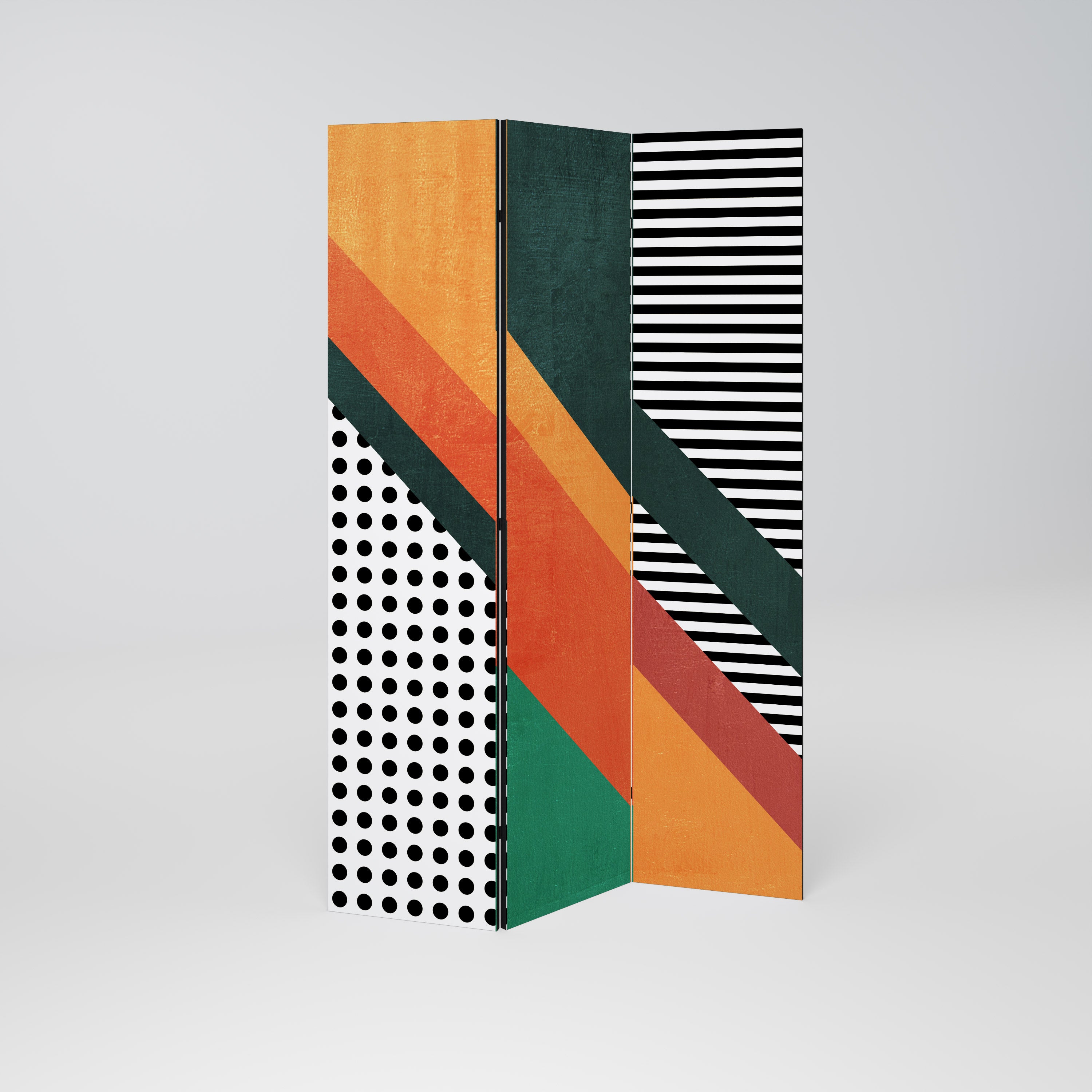 MAKESHIFT ARTISTRY 3-Panel Room Divider