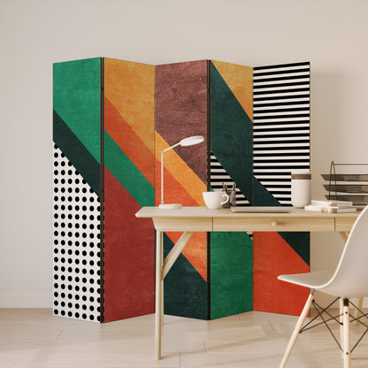 MAKESHIFT ARTISTRY Dekorativ rumsavdelare – 5 paneler