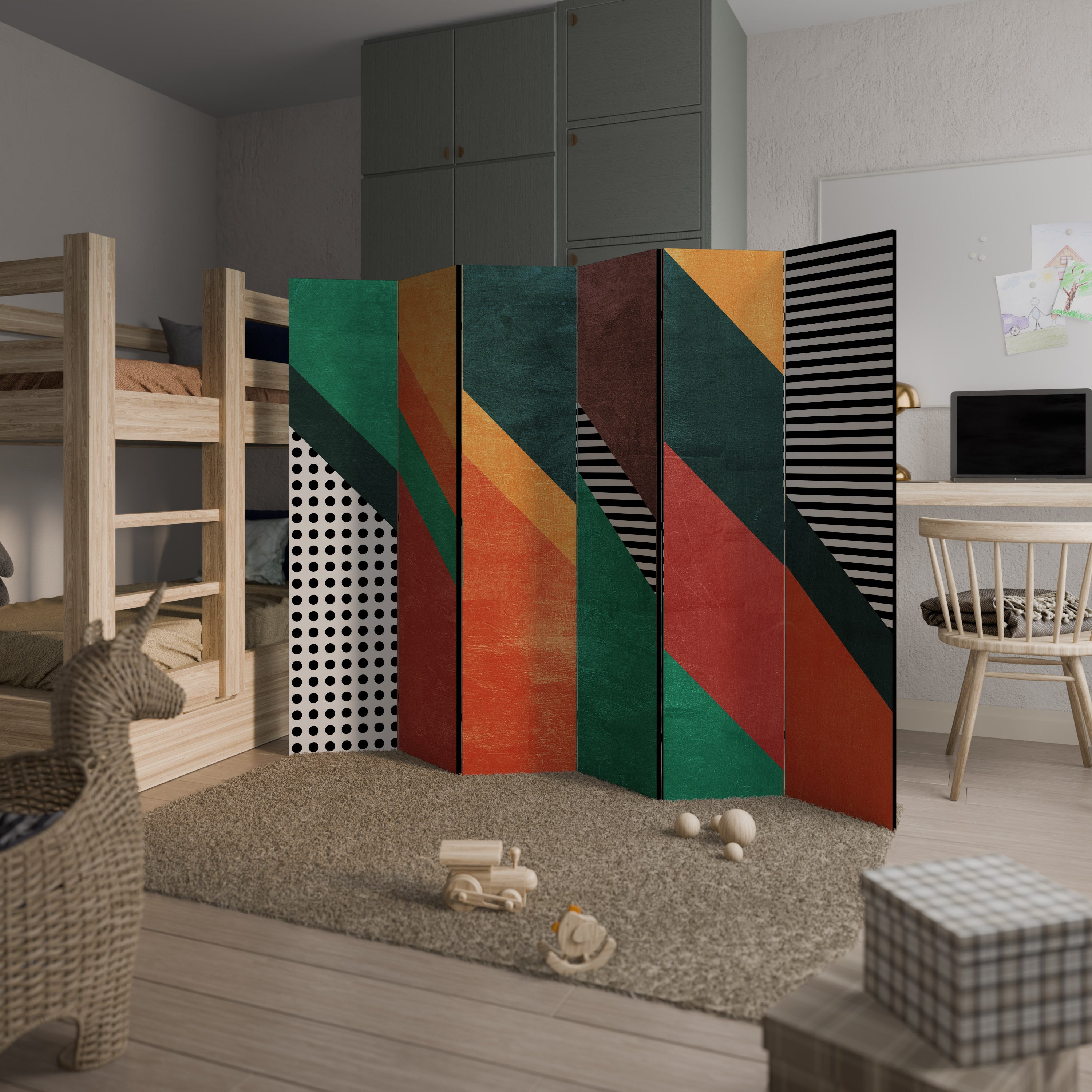 MAKESHIFT ARTISTRY Rumsavdelare 6 paneler