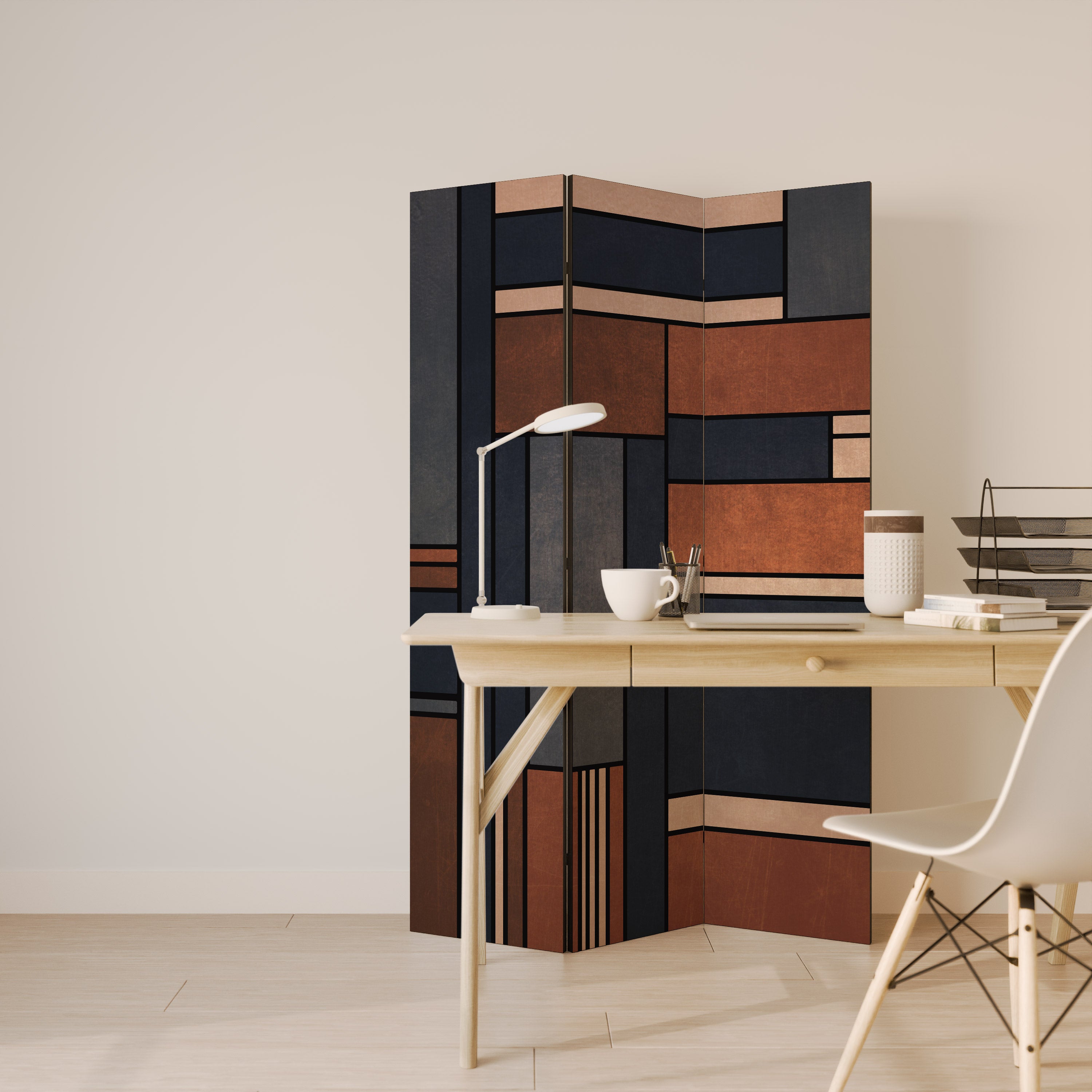 INTREPID FORMATION 3-Panel Room Divider