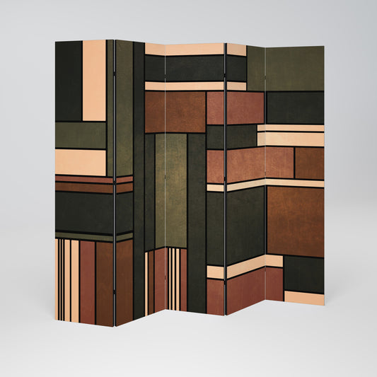 FIGURES OF NATURE Decorative 5-Panel Room Divider