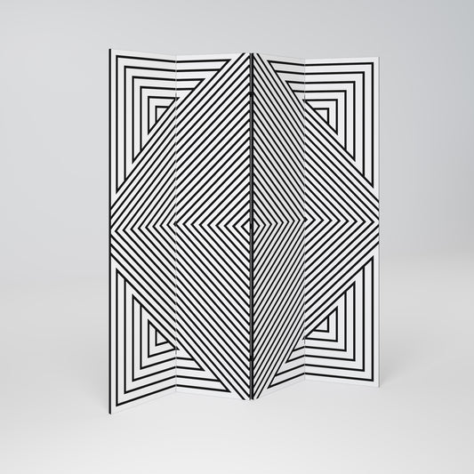 POLYGON ILLUSION Rumsavdelare 4 paneler