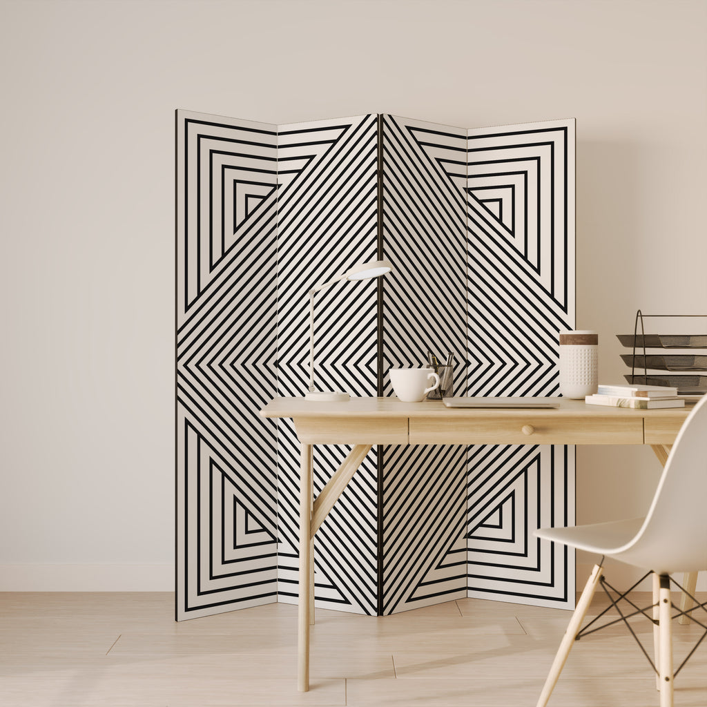 POLYGON ILLUSION Rumsavdelare 4 paneler