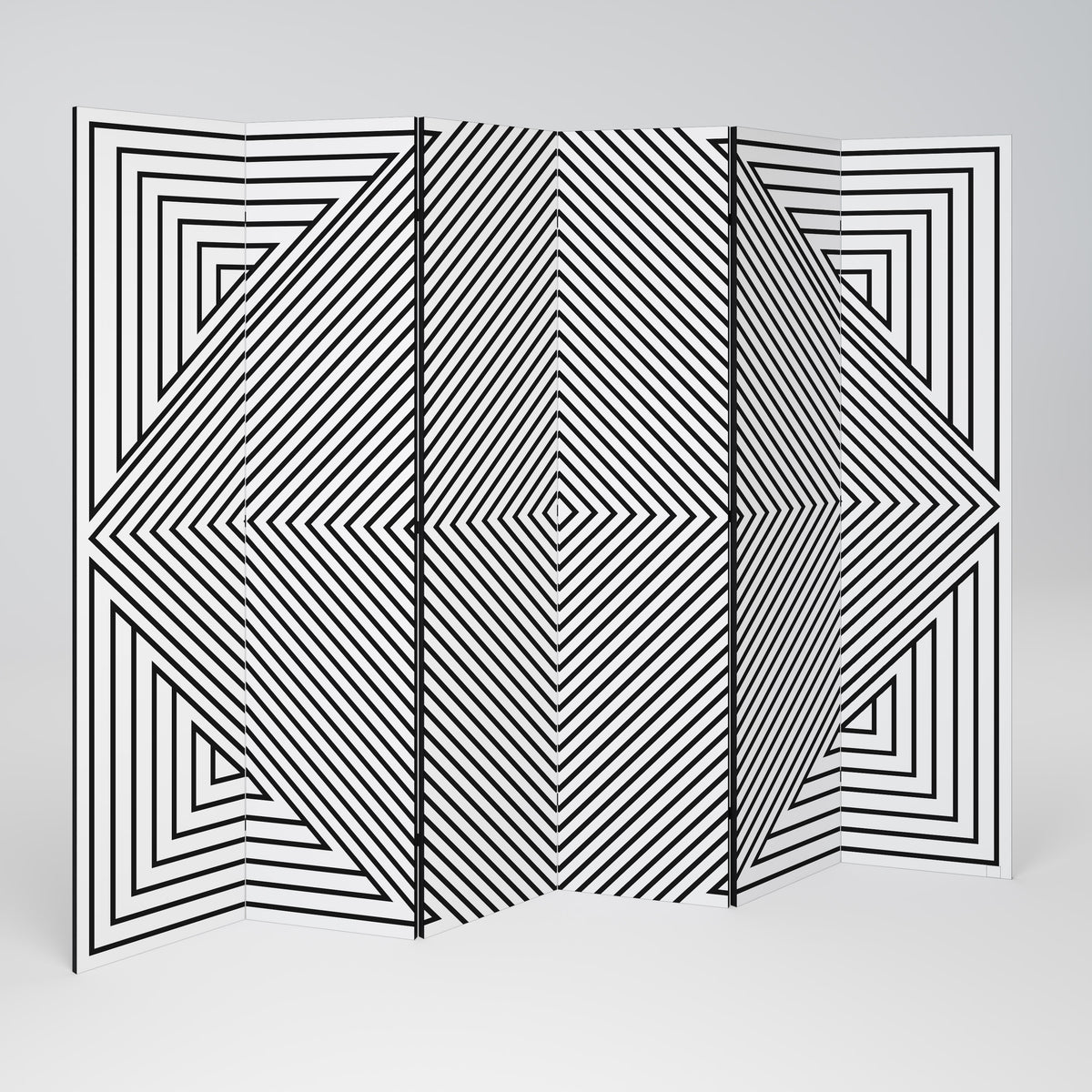 POLYGON ILLUSION Rumsavdelare 6 paneler