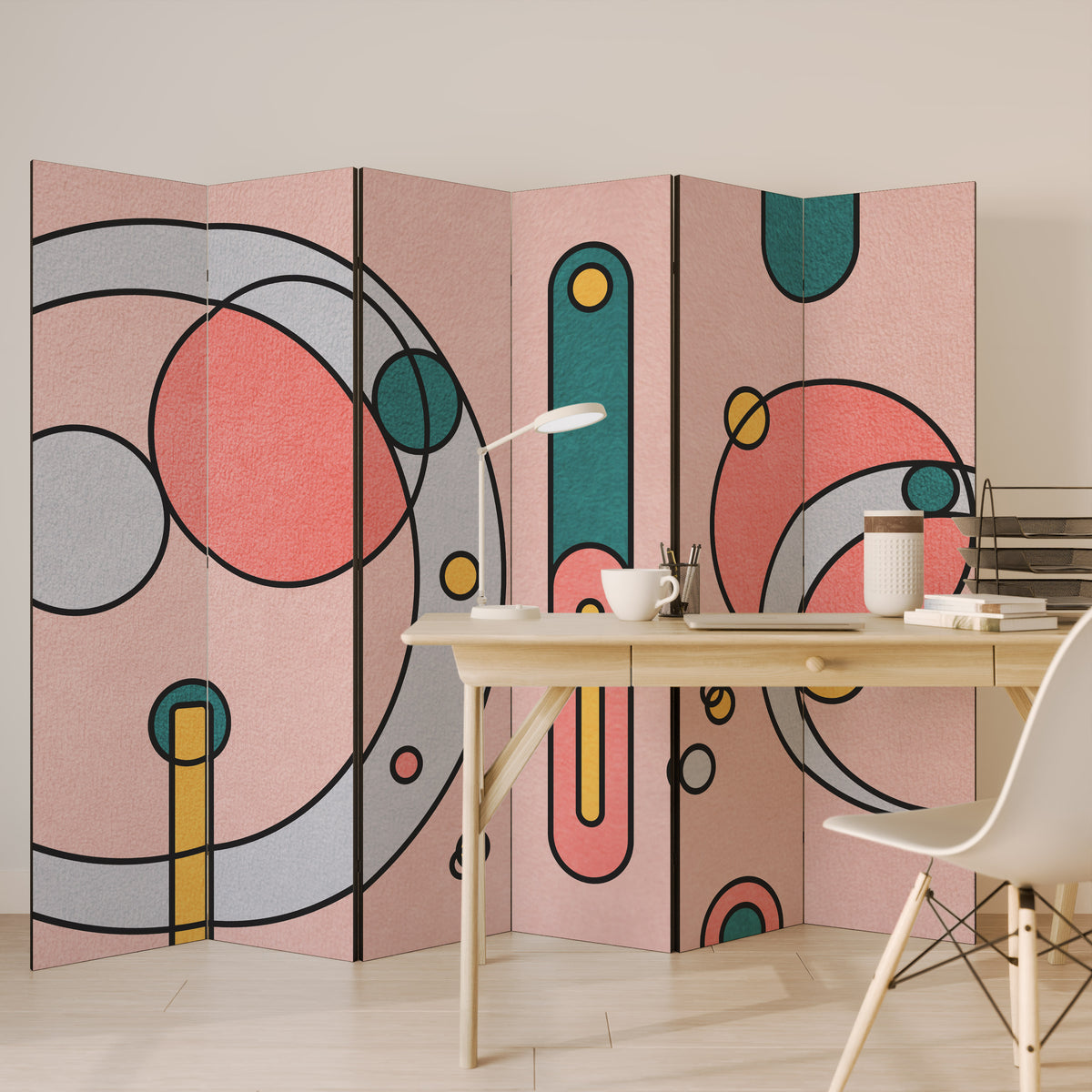 GOSSAMER ECHOES 6-Panel Room Divider