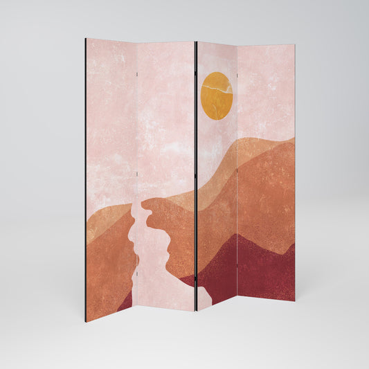 LUMINOUS SUNLIGHT Decorative 4-Panel Room Divider