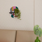 COOL STORY Oval konsthylla i svart finish