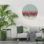 CHROMA CONTOURS Round Wall Art