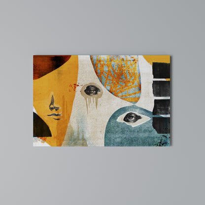 ABSTRACT FACES Horizontal Canvas Print