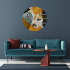 ABSTRACT FACES Round Wall Art