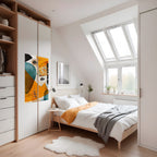 ABSTRACT FACES Peel and Stick Vertical Poster